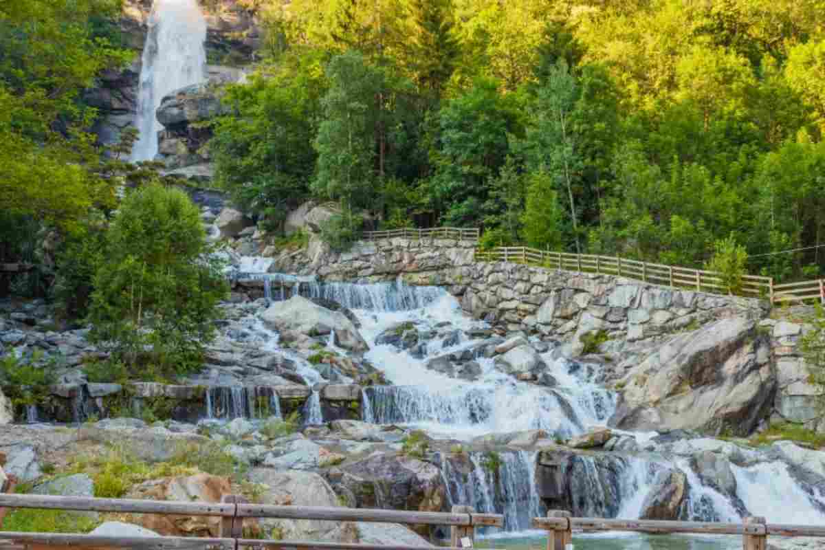 Cascata di Noasca vicino Torino