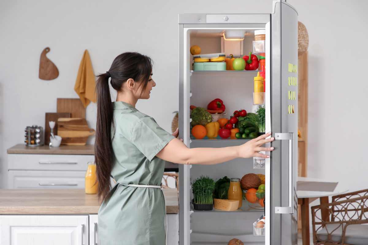 Donna frigorifero