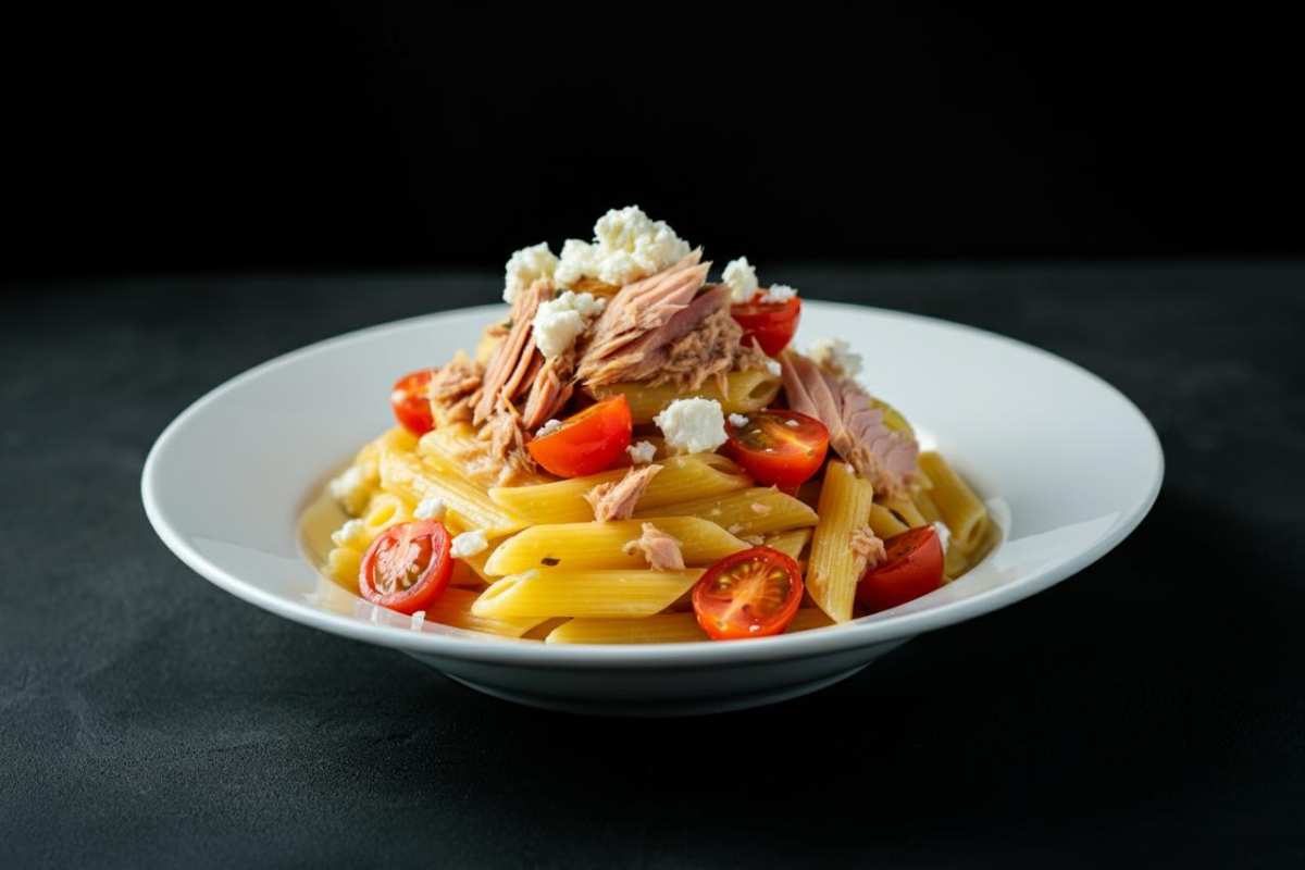 Pasta col tonno alla greca
