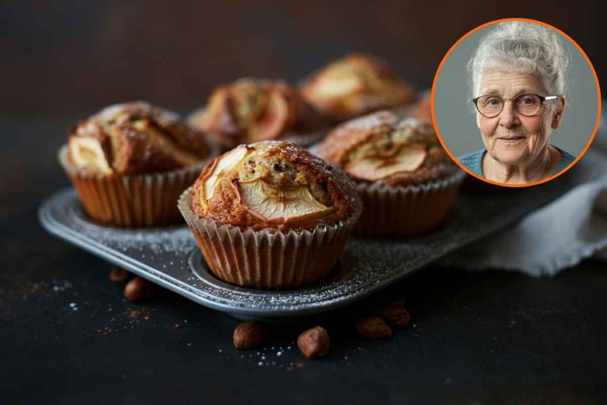Muffin alle mele, ricetta nonna
