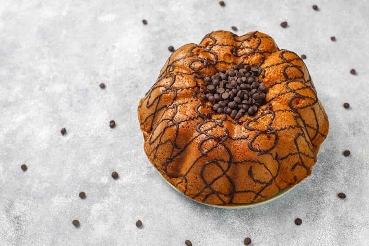 dolce con gocce di cioccolato