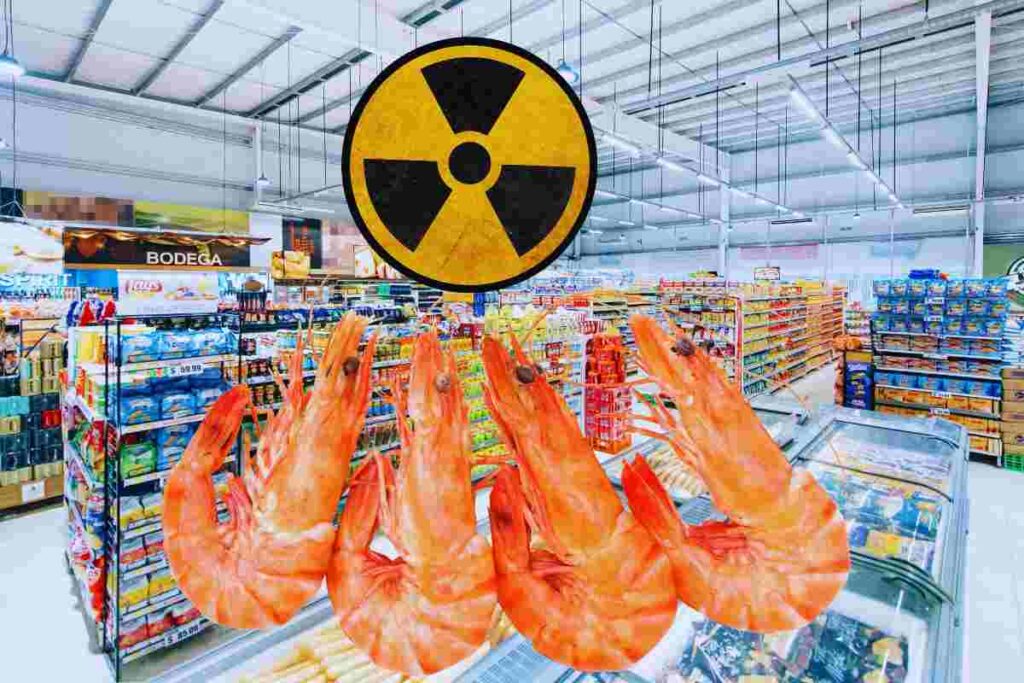 pericolo di radioattività nei gamberi