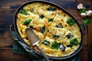 lasagna zucca e funghi