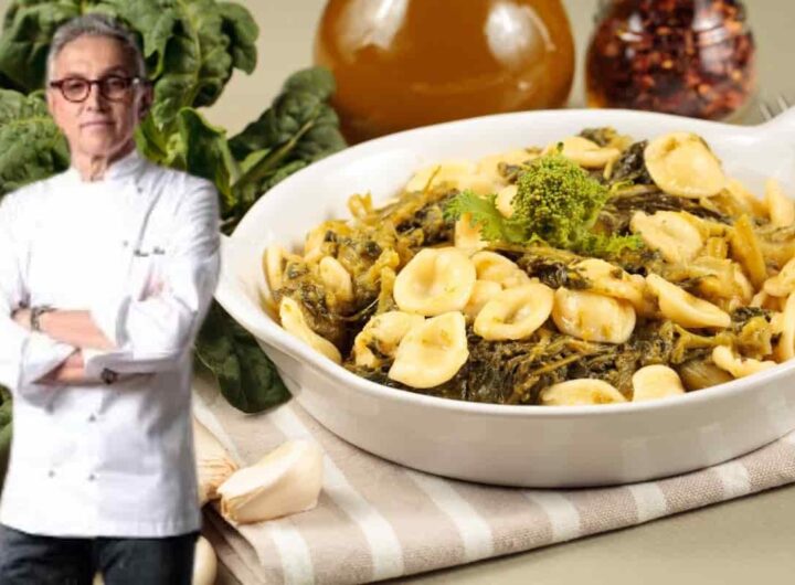 trucco di bruno barbieri per le orecchiette alle cime di rapa stellate