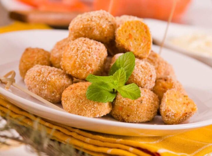 polpette svuotafrigo con zucca e taleggio. Da leccarsi i baffi