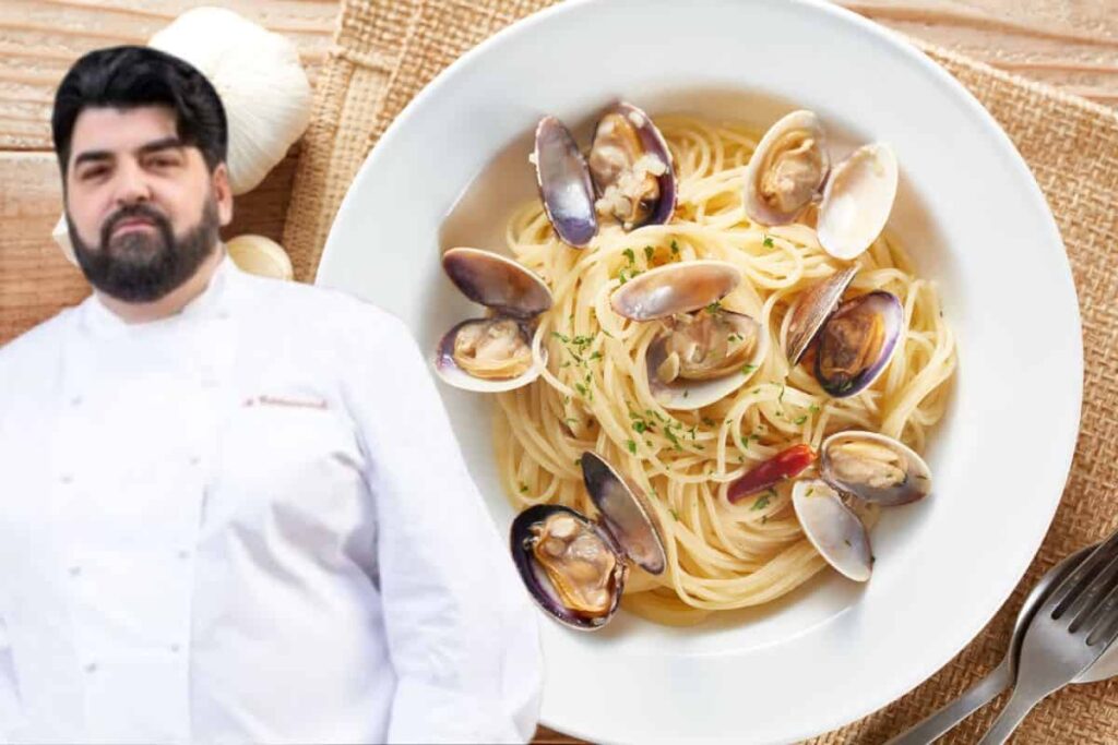 come preparare gli spaghetti a vongole con il tocco segreto di antonino cannavacciuolo