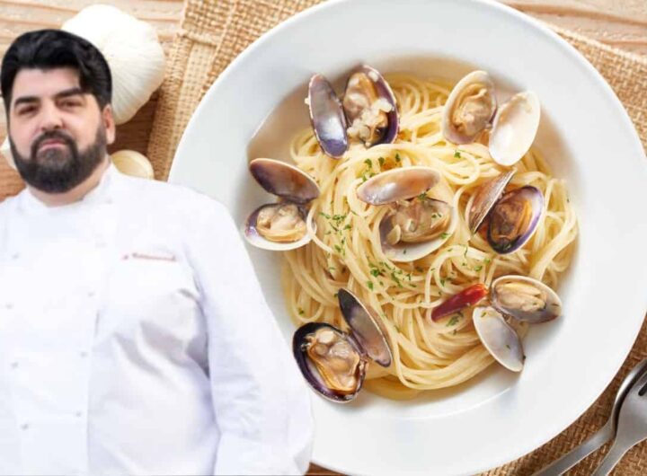 come preparare gli spaghetti a vongole con il tocco segreto di antonino cannavacciuolo