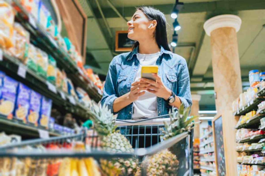 Donna supermercato