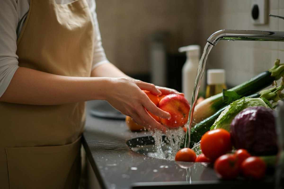 Lavare frutta e verdura, metodi