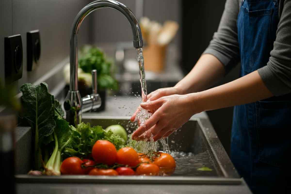 Lavaggio frutta e verdura