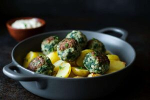 Polpette patate e spinaci