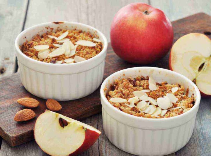 Non è un semplice crumble di mele, ma un sogno per occhi e palato, i dettagli