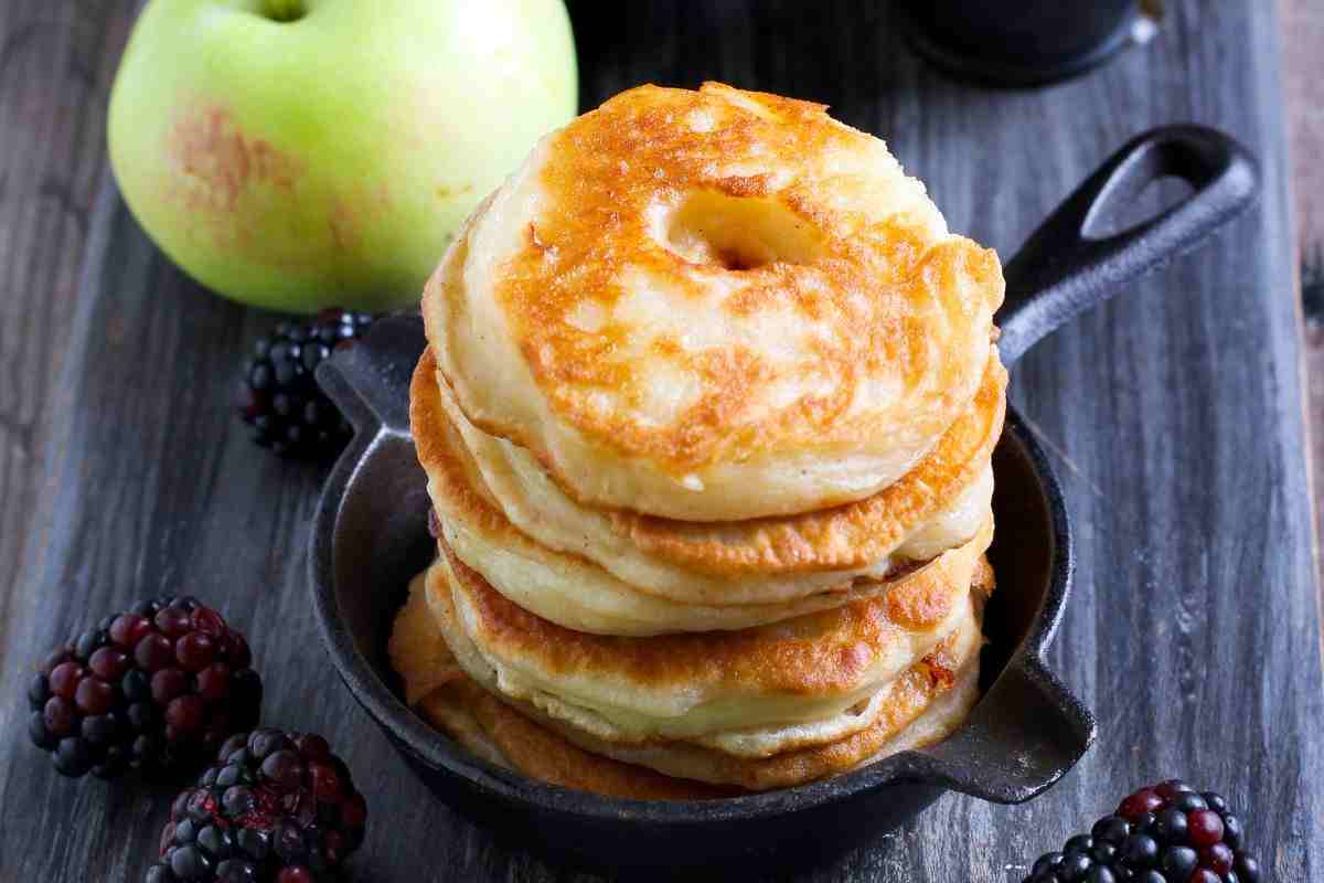 frittelle alle mele in forno