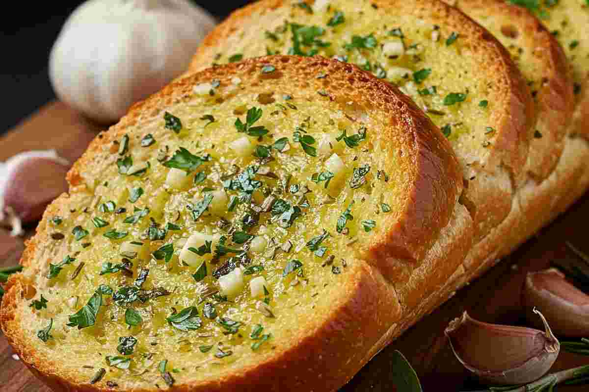 antipasto croccante: prova il pane all'aglio