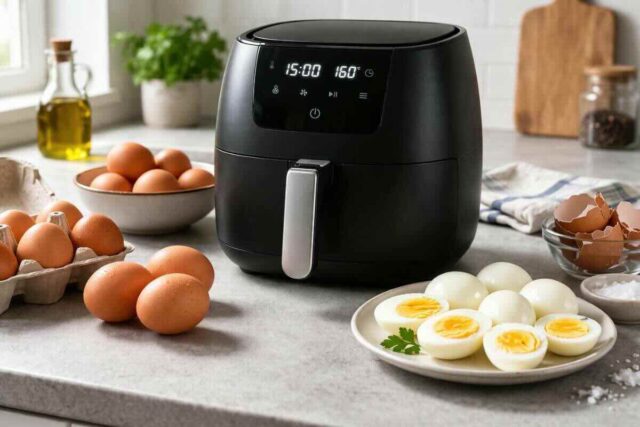 Cottura uova sode friggitrice ad aria