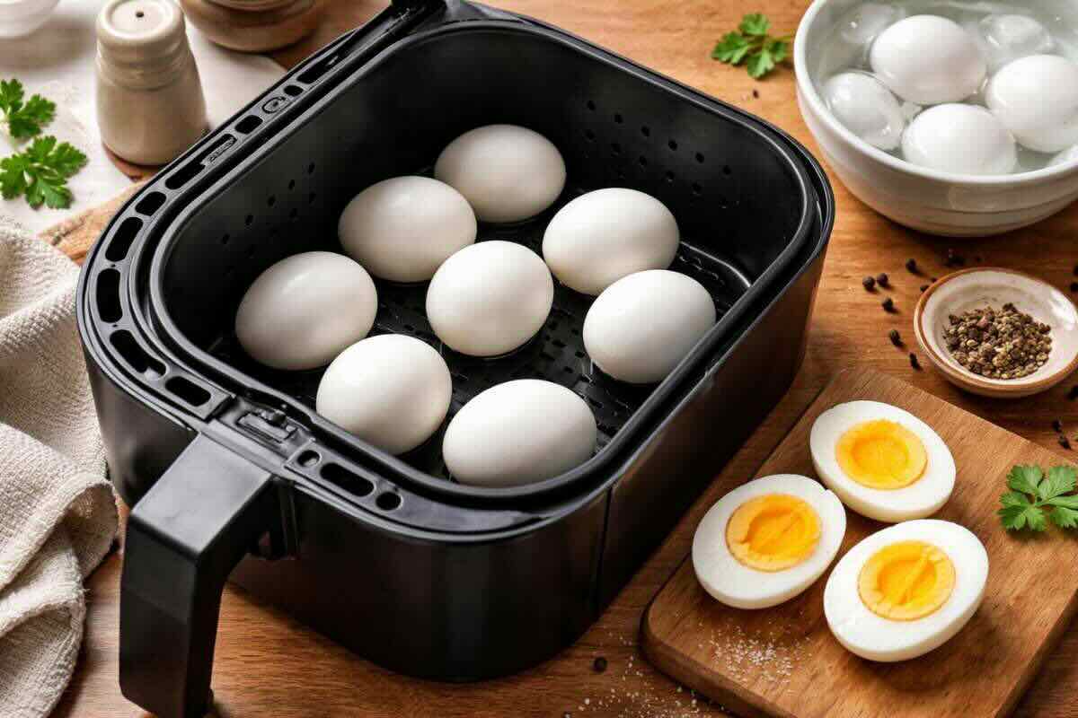 Trucco Uova sode friggitrice ad aria