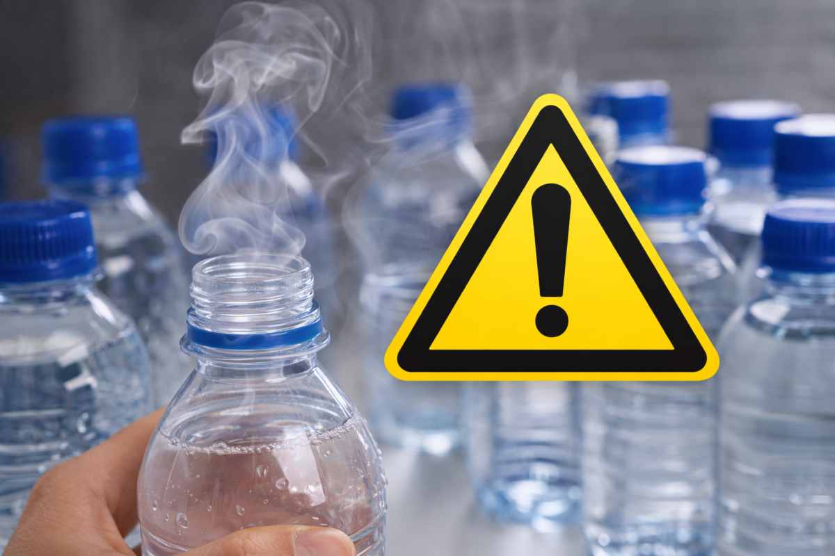 allarme acqua in bottiglia