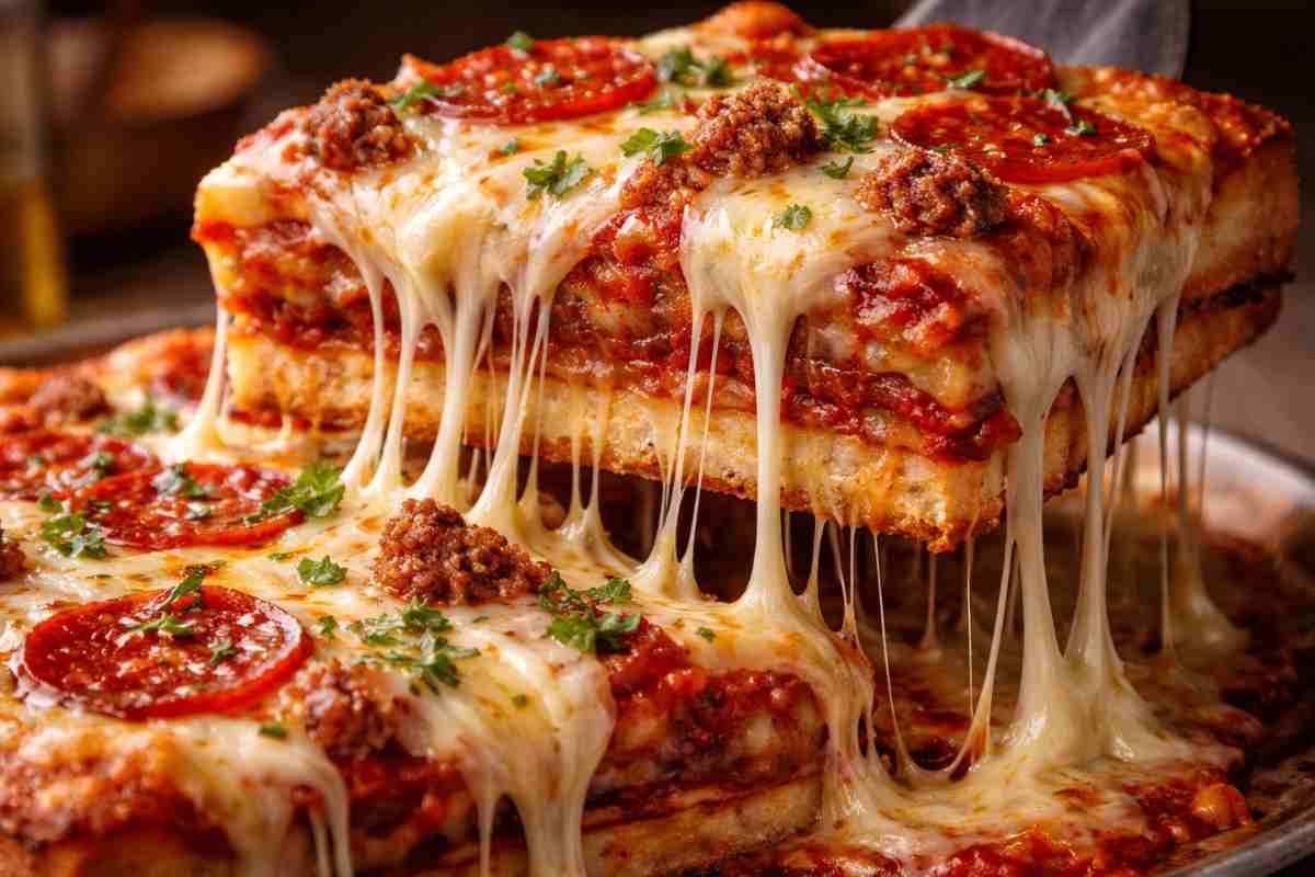 ricetta della pizza a strati