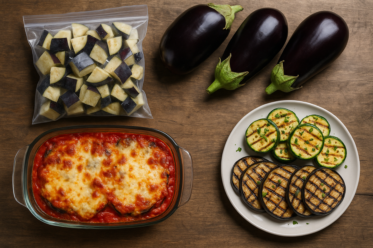 Melanzane d'estate: congelamento, ricette e usi in cucina