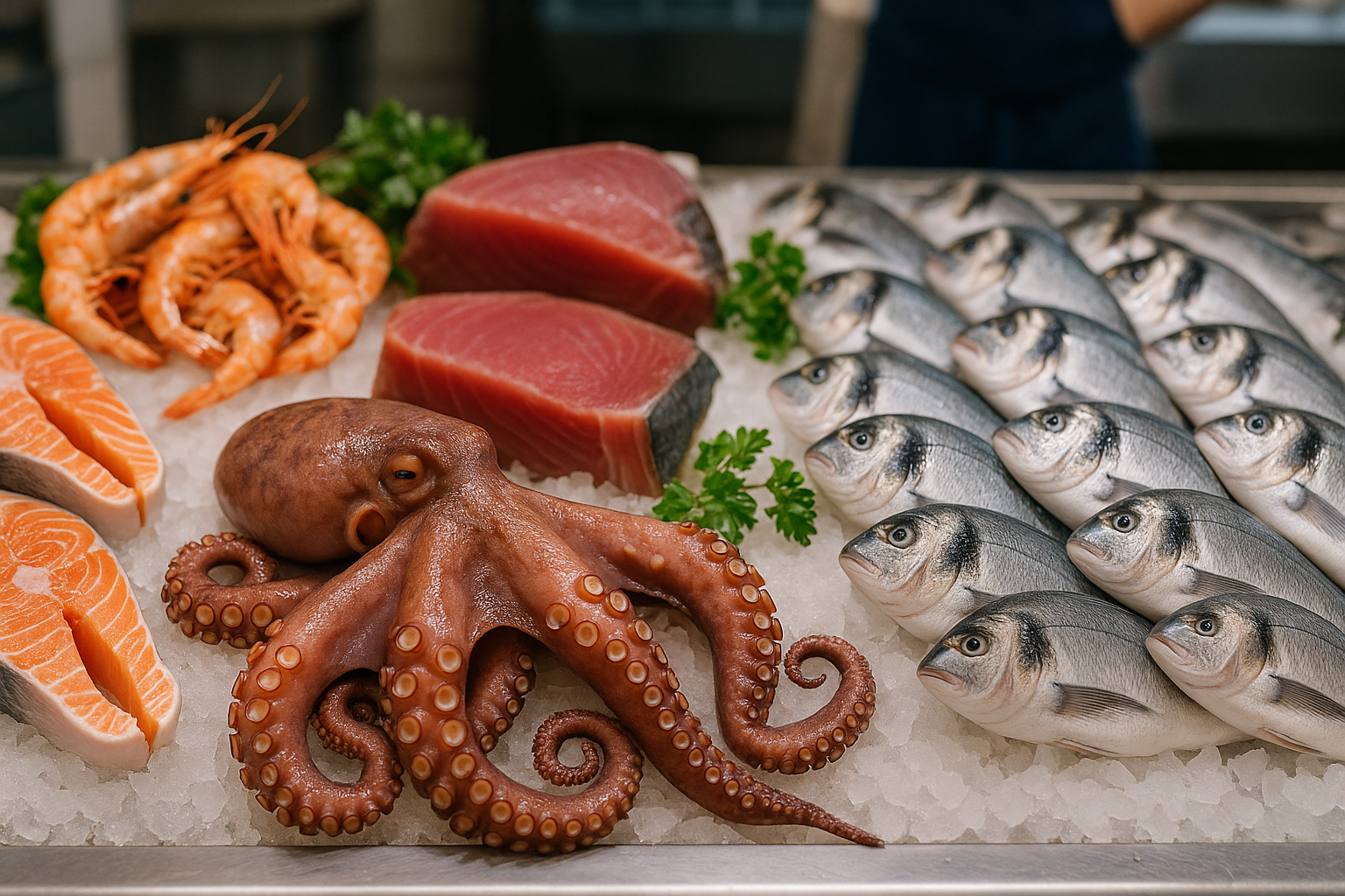 Come riconoscere e cucinare il pesce fresco: polpo, tonno e baccalà al banco del mercato