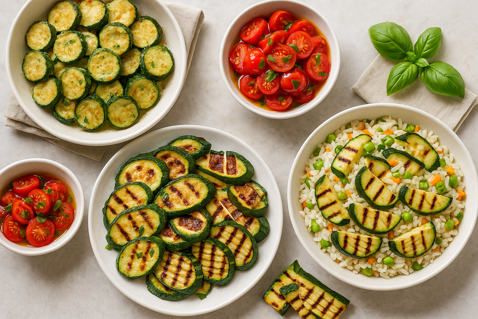 Contorni e verdure grigliate estive: zucchine, pomodorini marinati e ricette veloci in padella