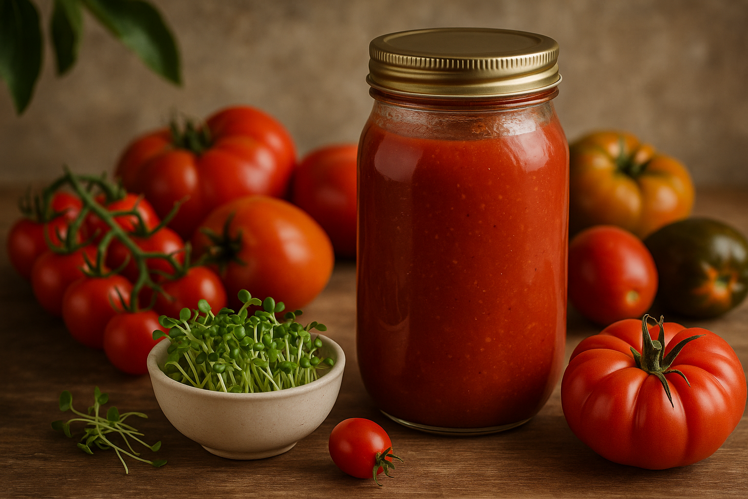 Ingredienti estivi da conoscere: germogli di senape, pomodori per passata e conservazione