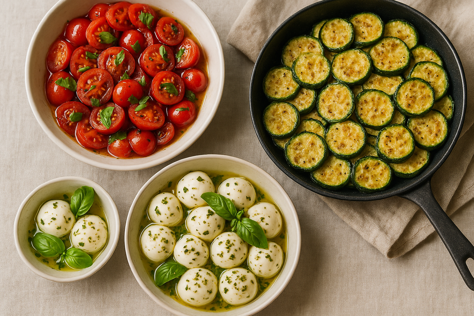 Contorni estivi veloci: verdure grigliate e marinate per luglio
