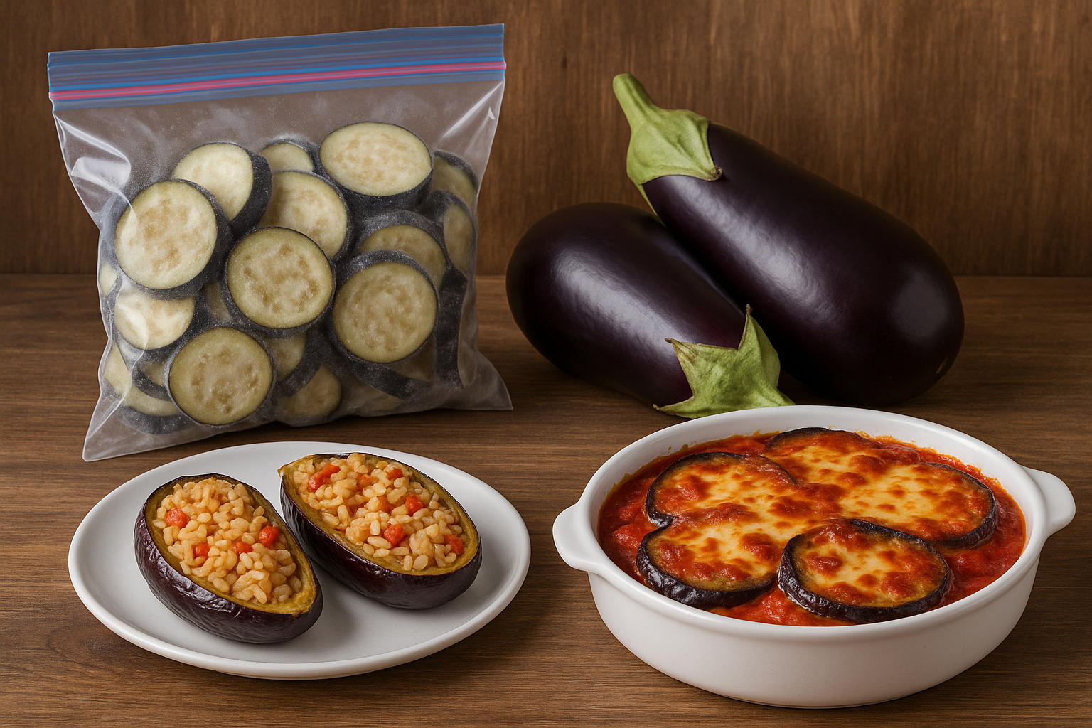 Melanzane d'estate: congelamento, ricette ripiene e parmigiana veloce