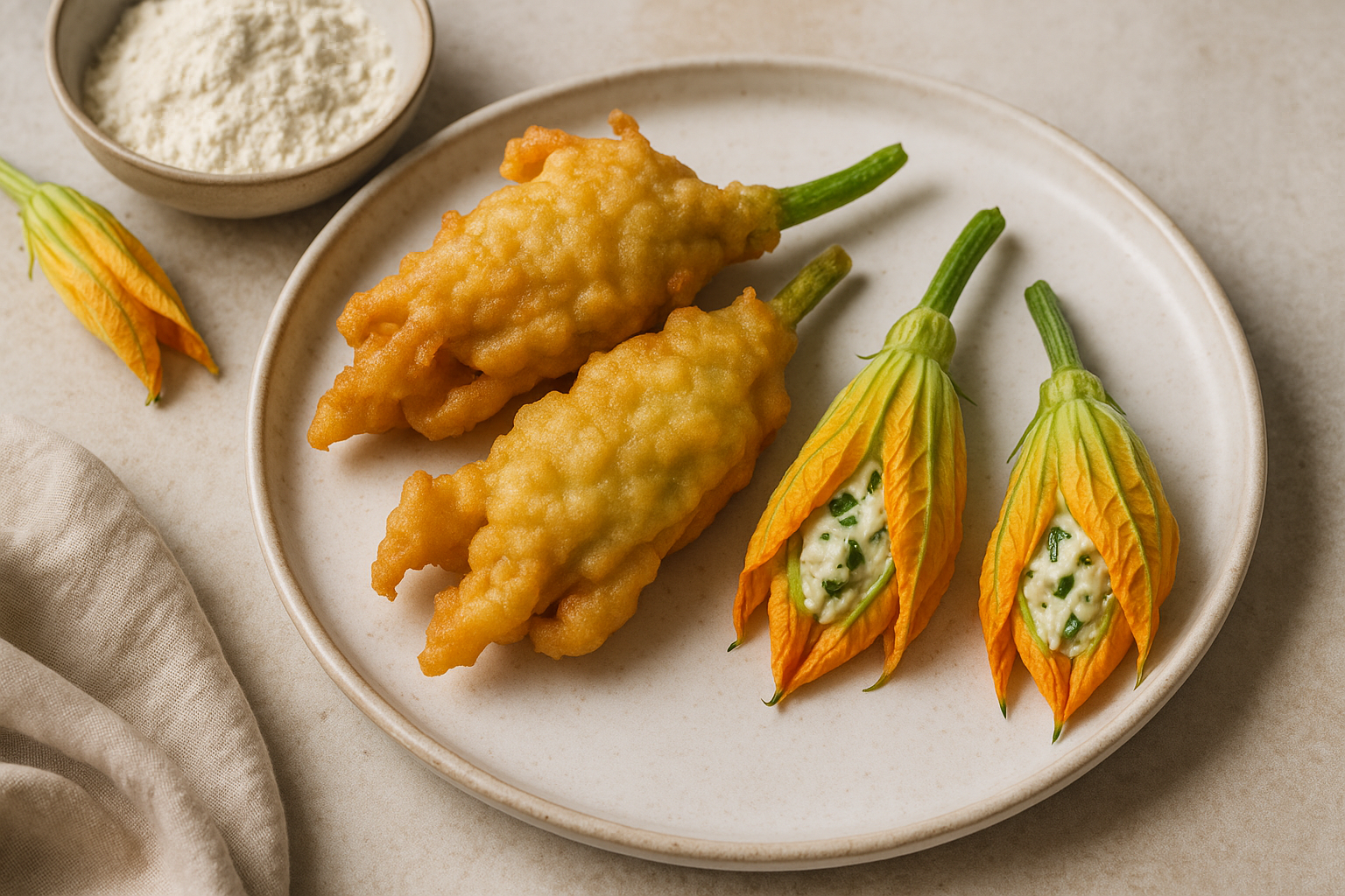 Fiori di zucca: dalla pastella croccante ai ripieni vegetariani (2)