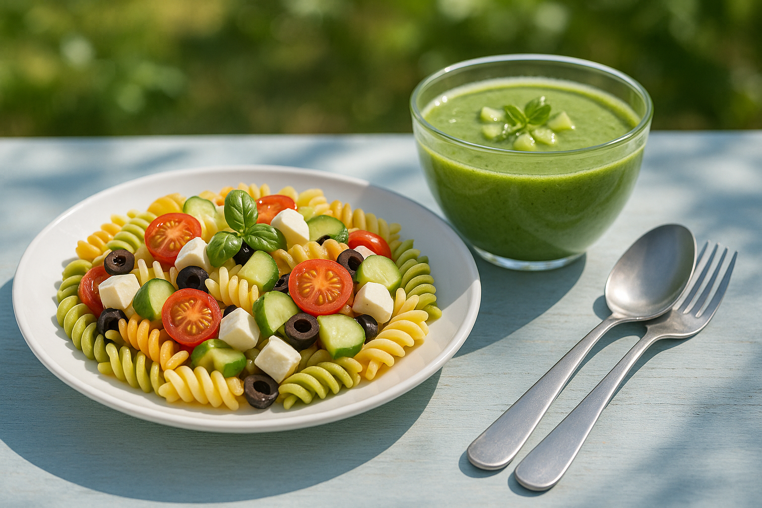 Zuppe fredde e piatti rinfrescanti: gazpacho verde e pasta fredda contro il caldo (2)