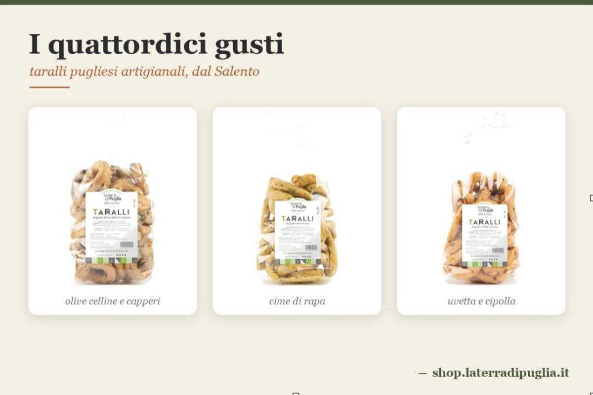 Taralli pugliesi artigianali La Terra di Puglia