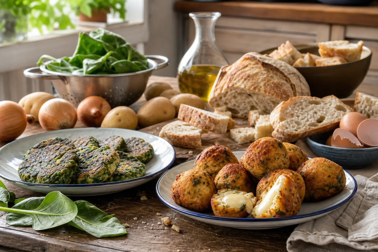 Ricette di recupero: polpette di pane e spinaci, come trasformare gli avanzi