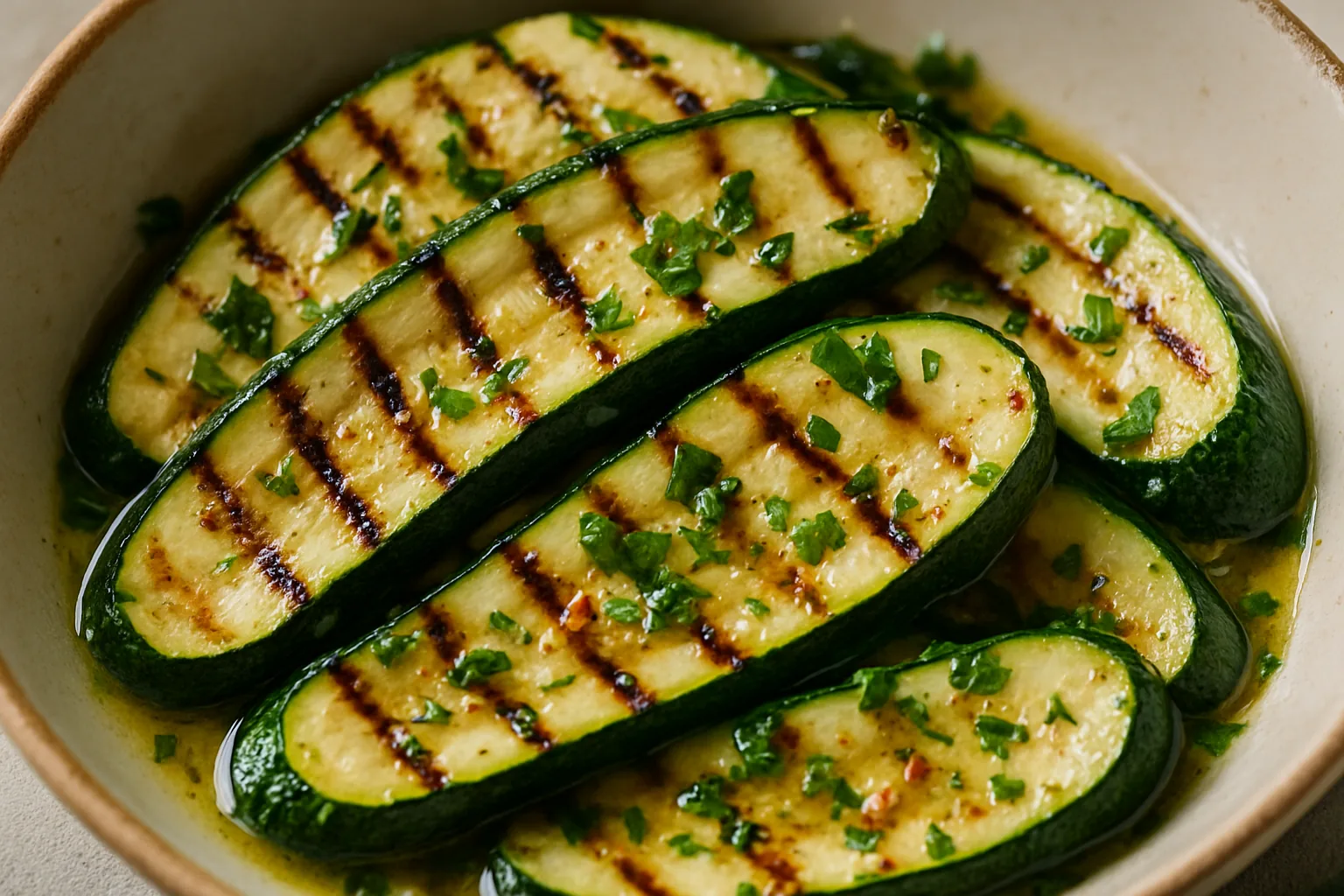 Verdure estive grigliate e marinate: zucchine, carpaccio e insalate di stagione (2)