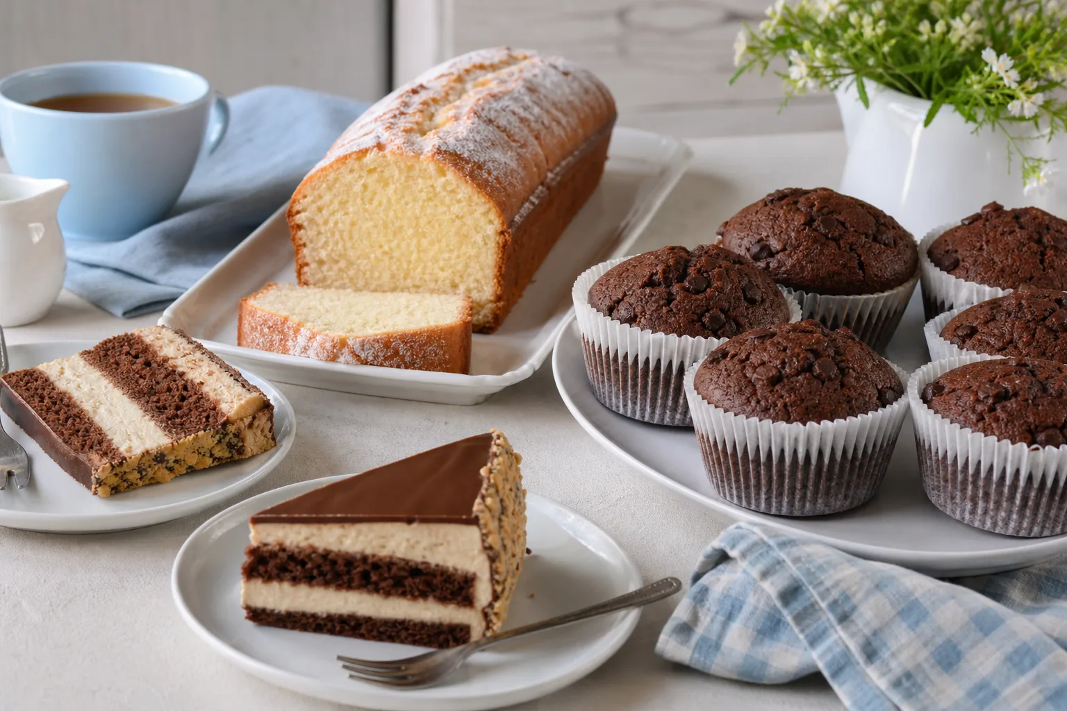 Dolci per la colazione e la merenda: plumcake, muffin e torte soffici