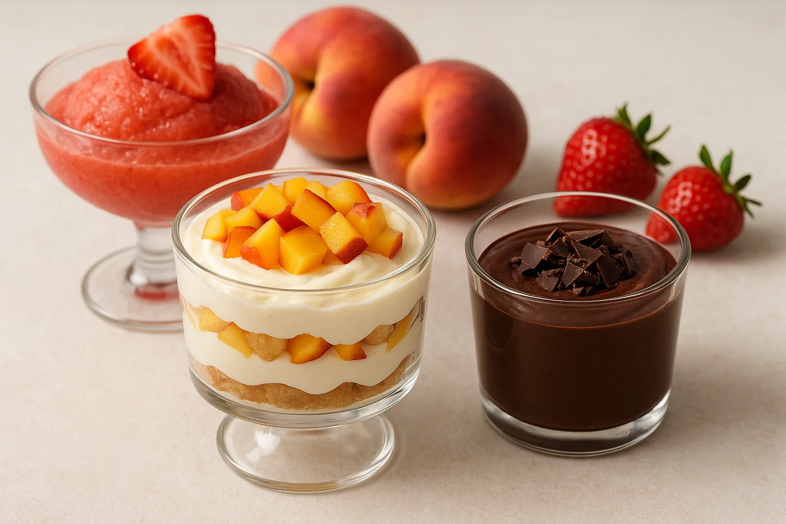 Dolci estivi senza uova: tiramisu alle pesche e mousse al cioccolato veloce (2)