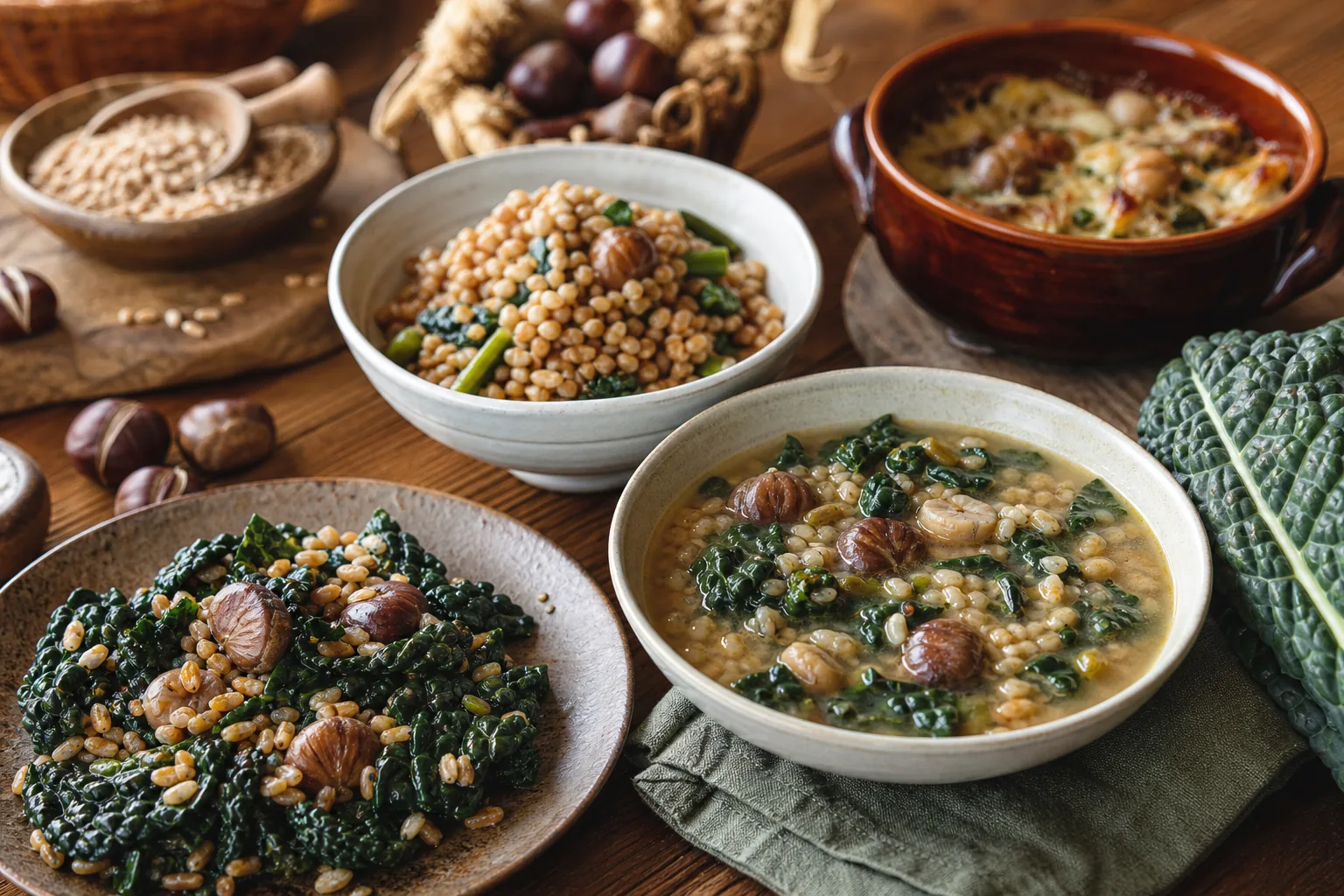 Piatti autunnali con cavolo e castagne: ricette di stagione