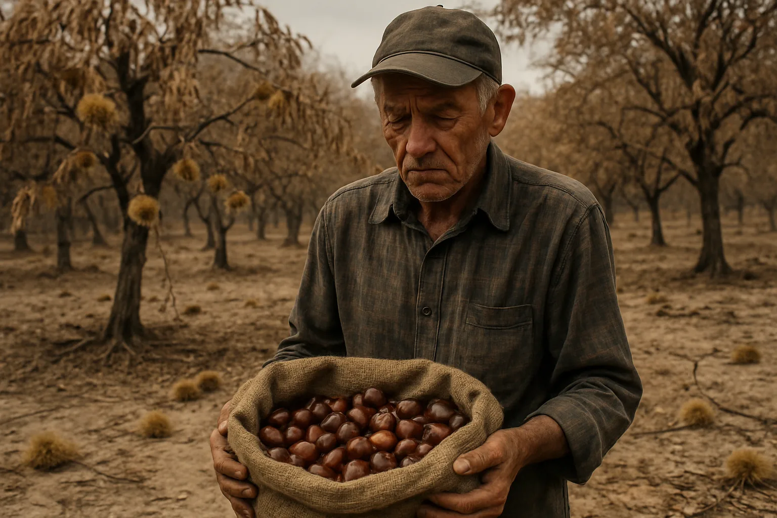 Castagne in Puglia: il raccolto crollato del 90% nel Gargano tra siccità e parassiti