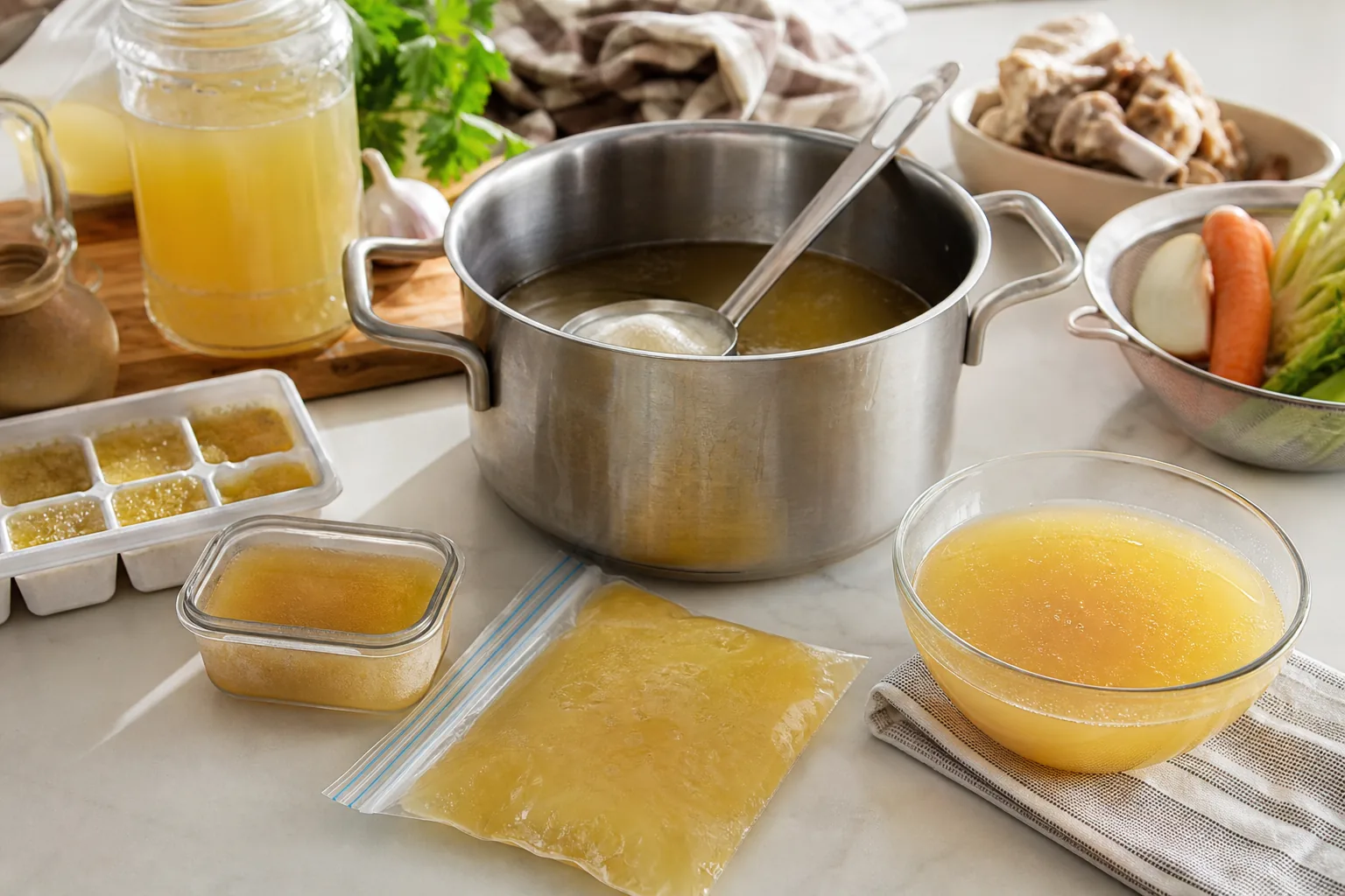 Come riutilizzare il brodo avanzato: ricette e conservazione