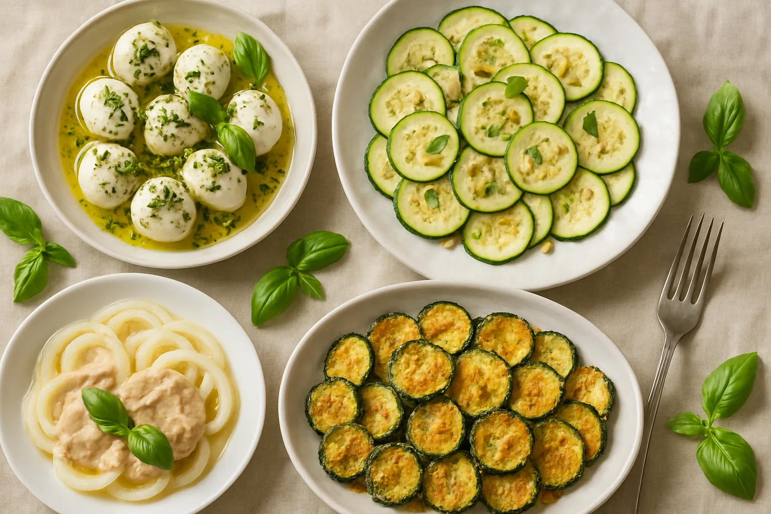 Contorni e antipasti estivi: zucchine, mozzarella e verdure marinate in 5 ricette (2)
