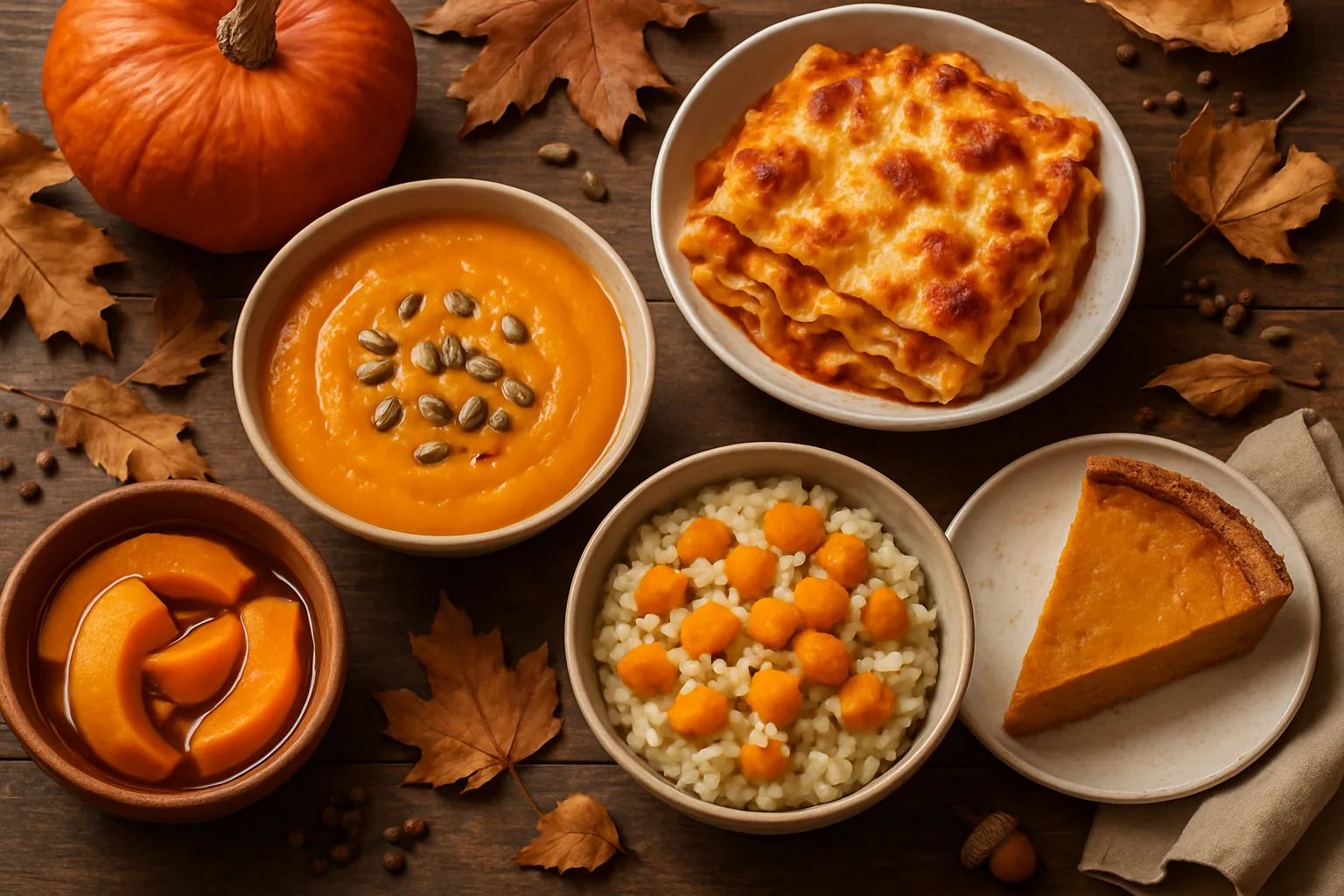 Autunno in tavola: 10 ricette di ottobre con zucca, funghi e castagne